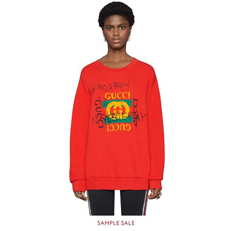 gucci red sweatshirt fake|gucci coco capitan sweatshirt.